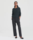 Lightweight Cashmere Ribbed Cropped Sweater