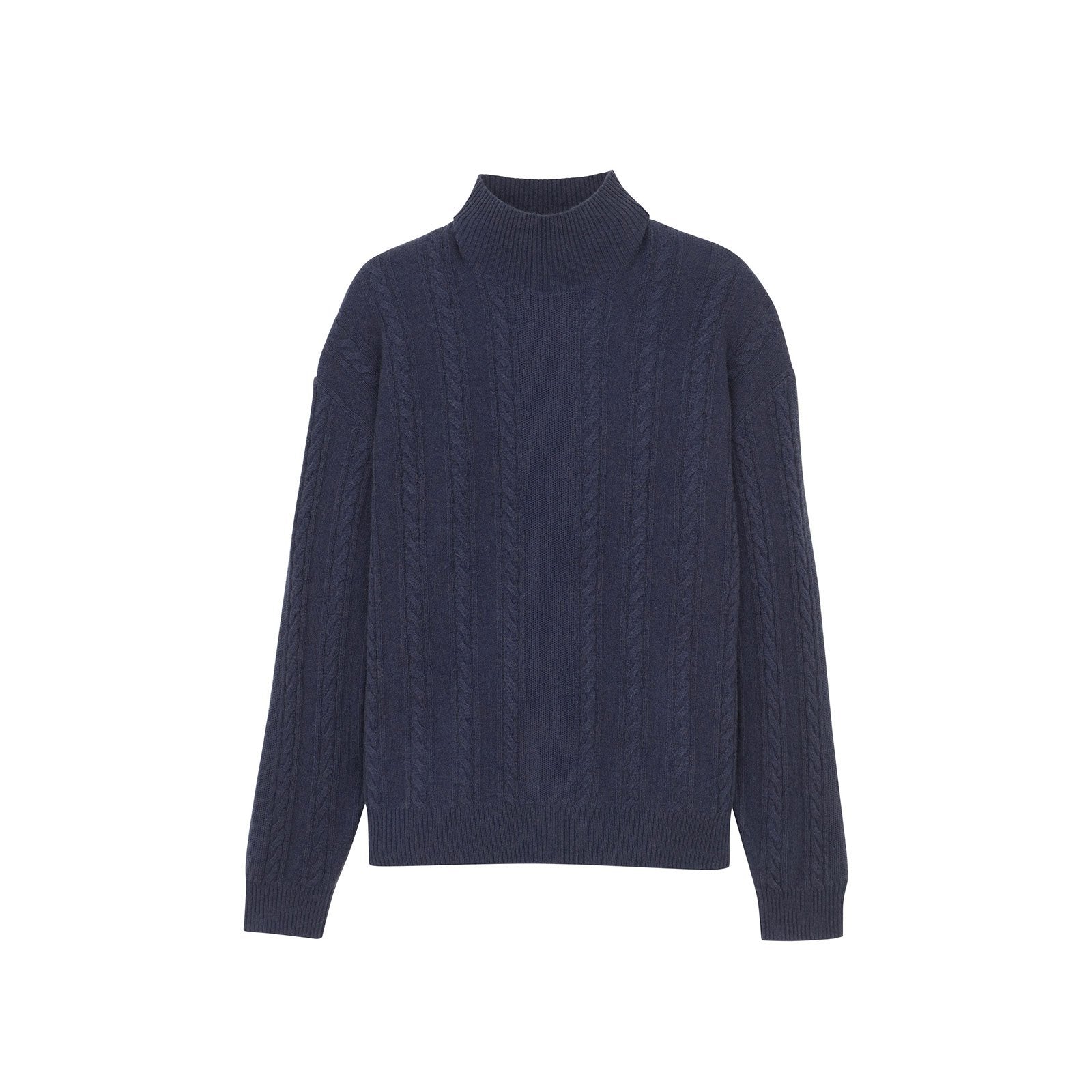 Cashmere Cable Turtleneck