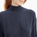 Cashmere Cable Turtleneck