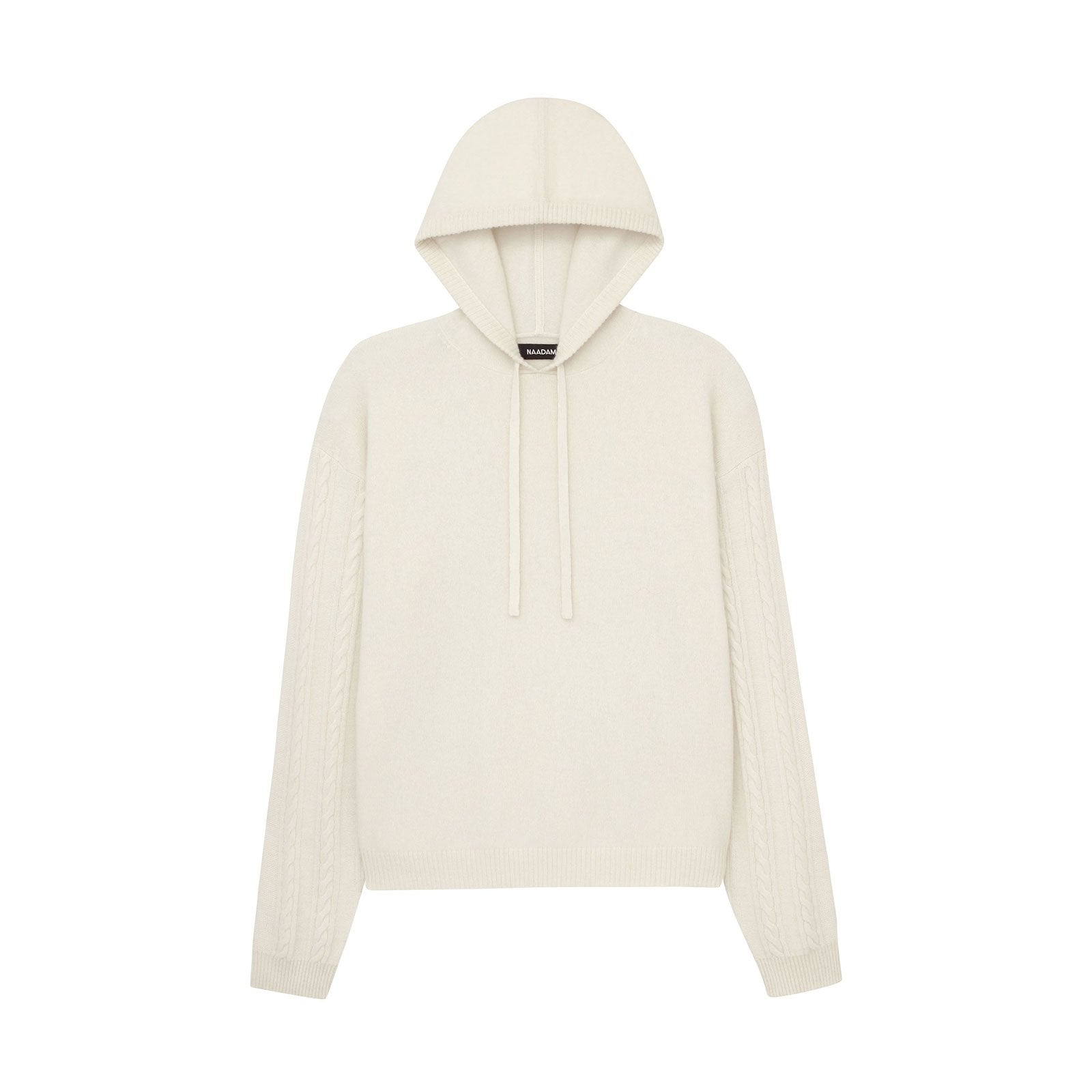 Cashmere Cable Sleeve Hoodie