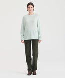 Lightweight Reversible Cashmere Crewneck Sweater