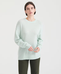 Lightweight Reversible Cashmere Crewneck Sweater