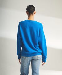 Lightweight Reversible Cashmere Crewneck Sweater