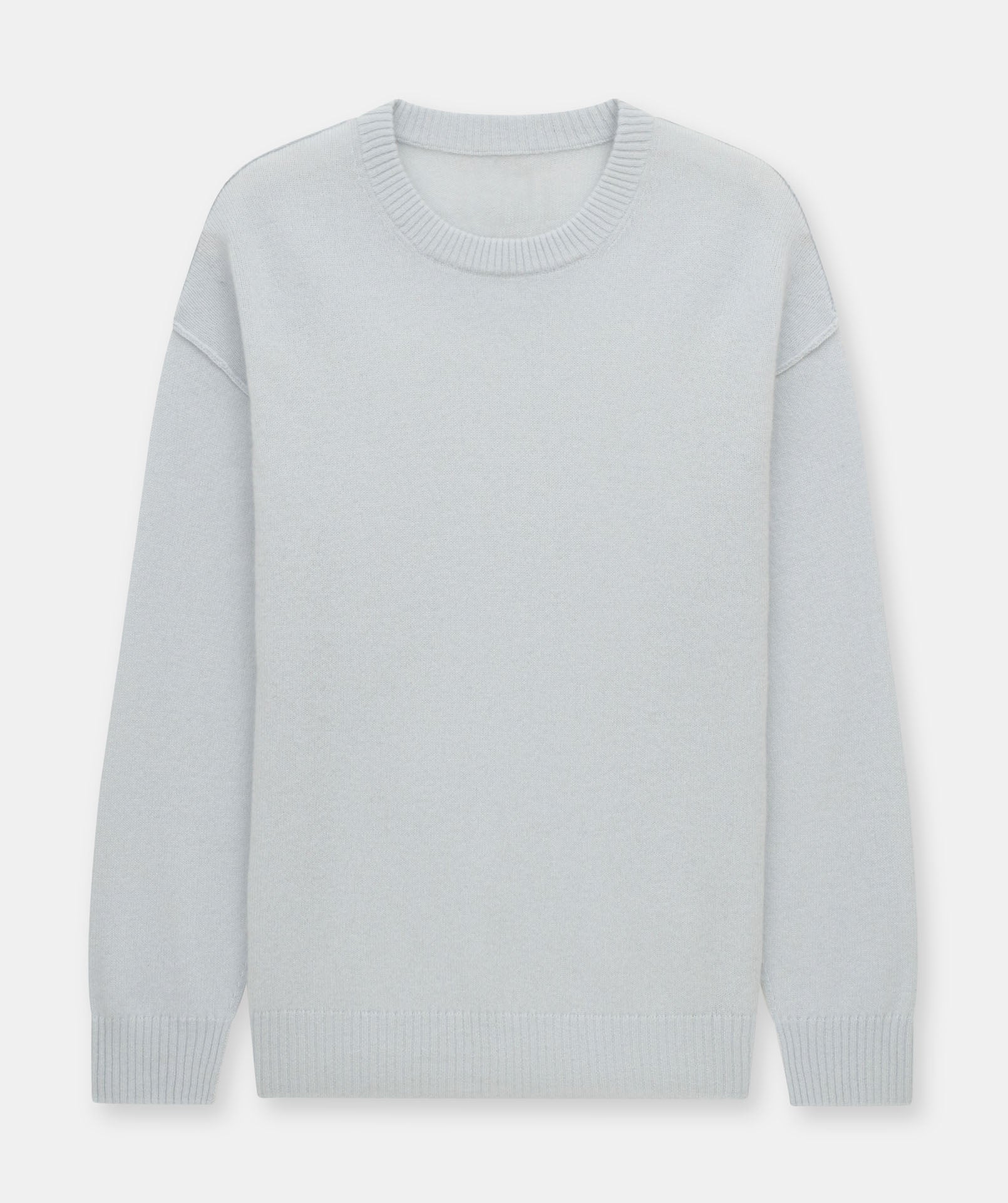 Lightweight Reversible Cashmere Crewneck Sweater