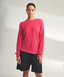 Lightweight Reversible Cashmere Crewneck Sweater