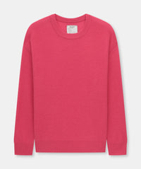 Lightweight Reversible Cashmere Crewneck Sweater