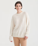 Lightweight Reversible Cashmere Crewneck Sweater