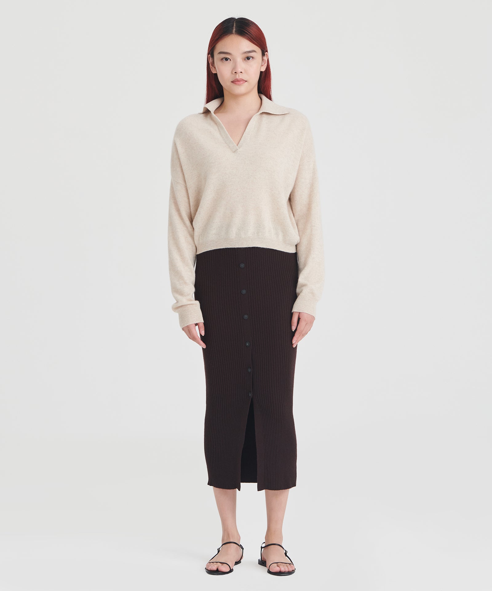 Signature Cashmere Polo Sweater