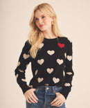 Signature Cashmere Heart Crewneck Sweater