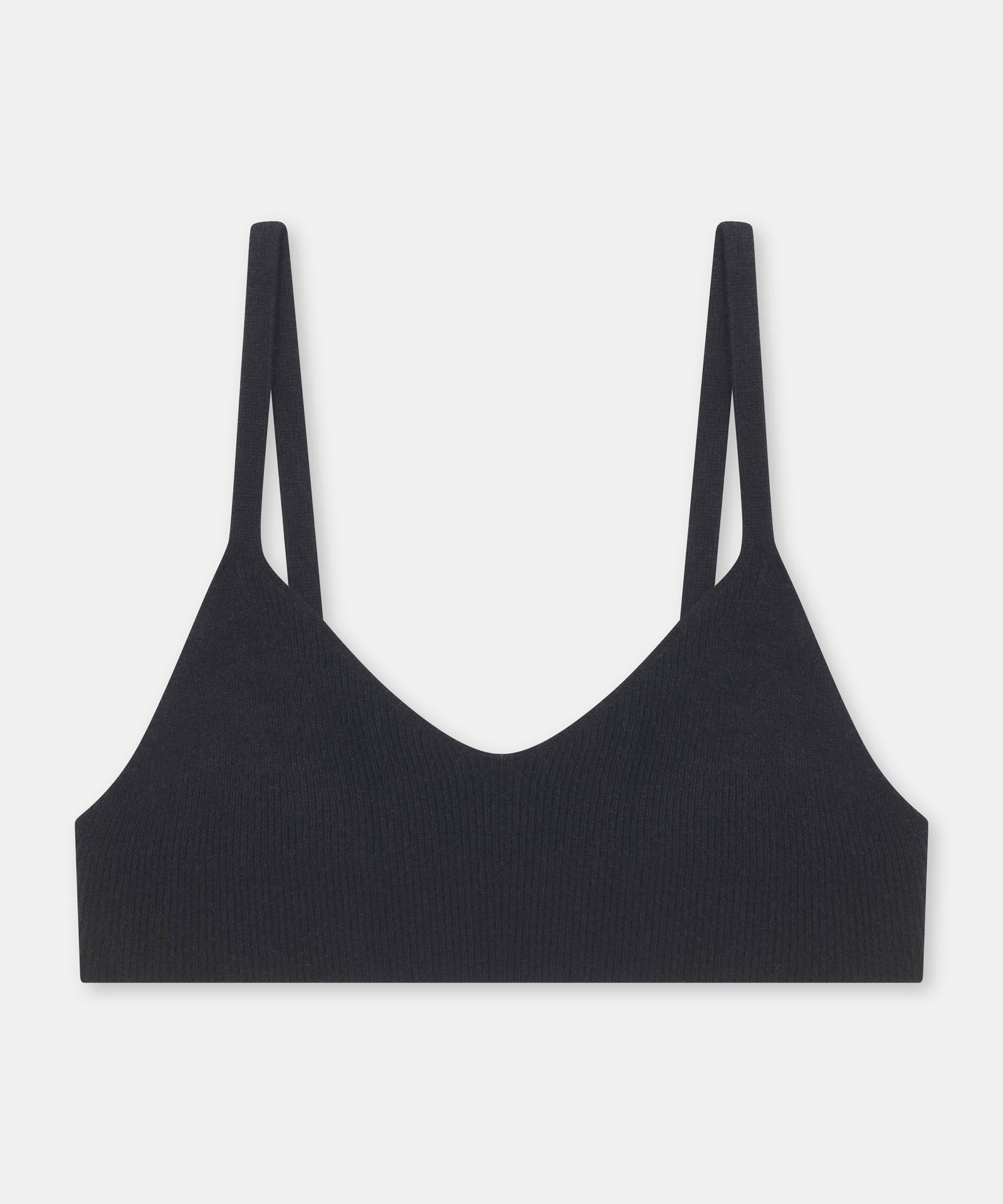 Cashmere Ribbed Seamless Bralette