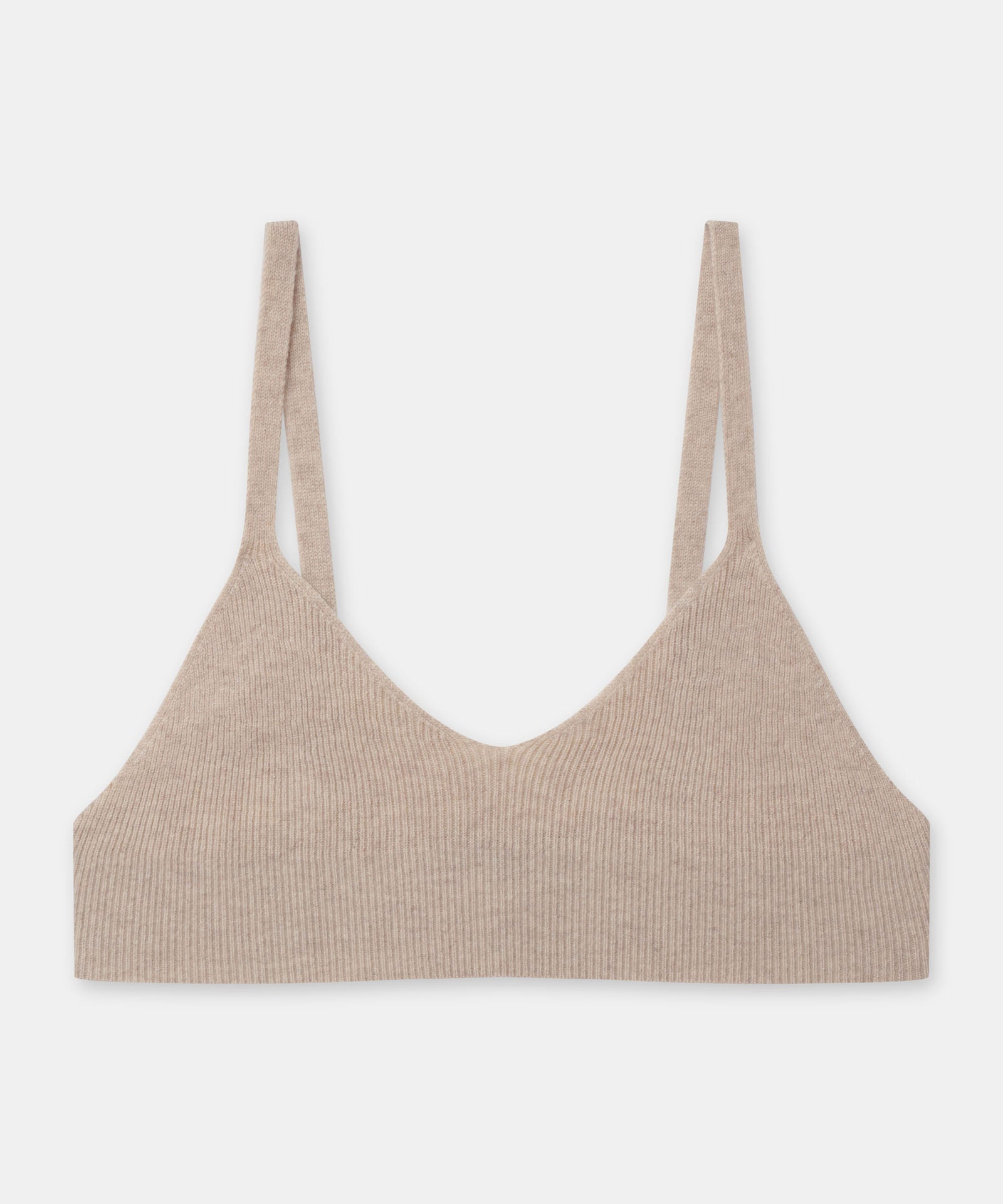 Cashmere Ribbed Seamless Bralette