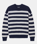 Signature Cashmere Striped Crewneck Sweater