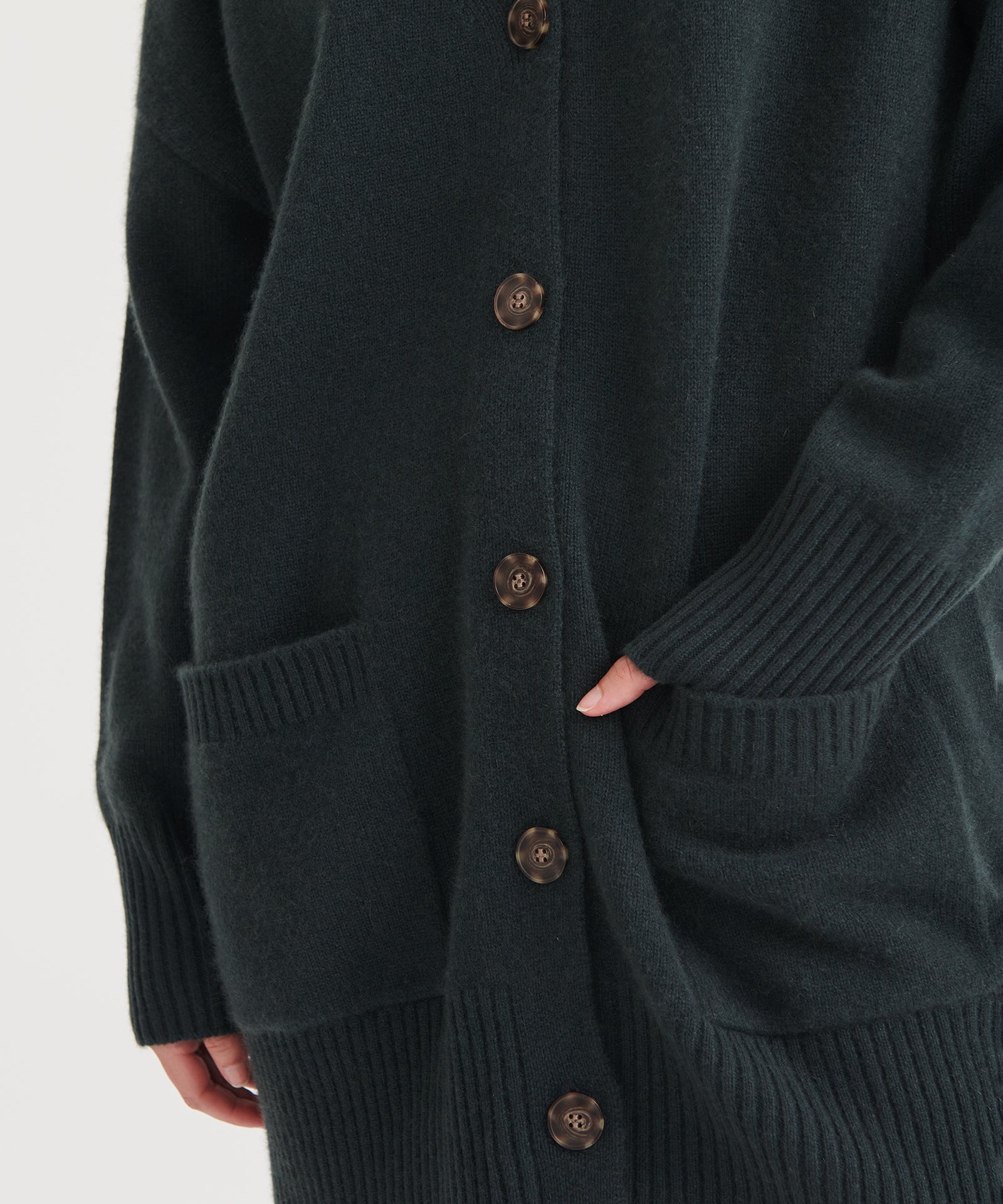 Luxe Cashmere Grandpa Cardigan