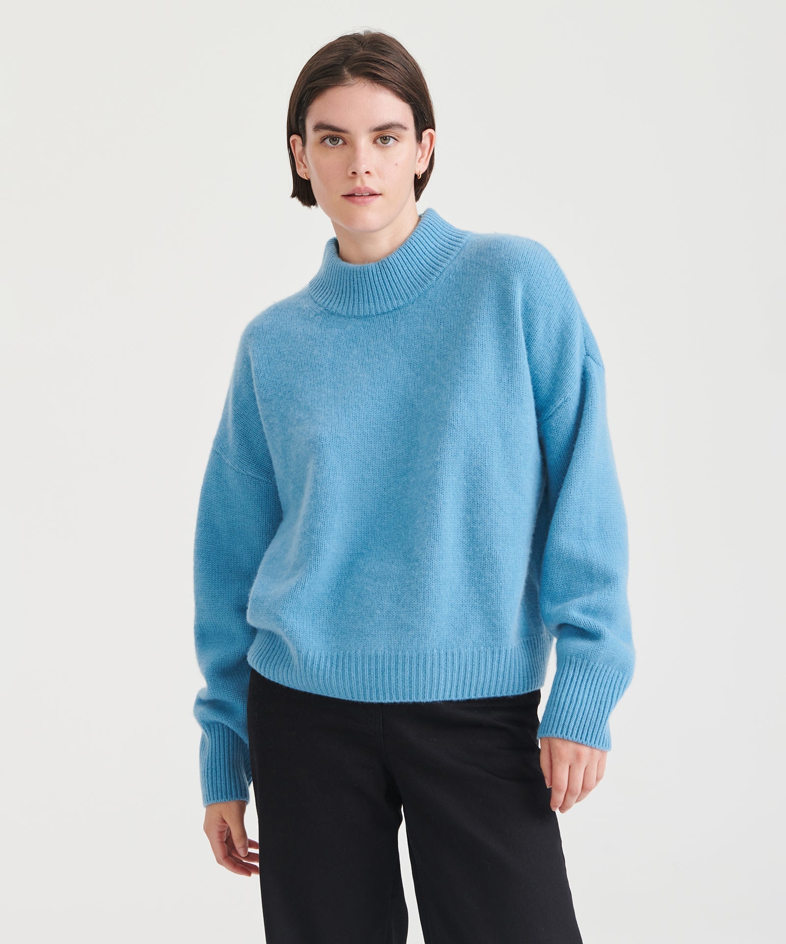 Super Luxe Cashmere Mockneck Sweater