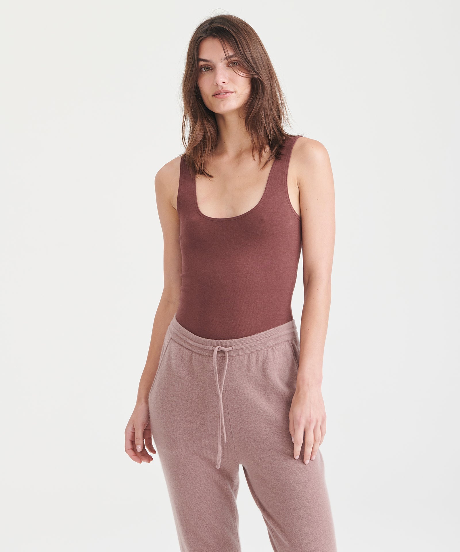 Modal Cashmere Sleeveless Bodysuit