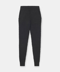 Cashmere Cable Knit Jogger