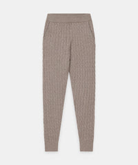 Cashmere Cable Knit Jogger