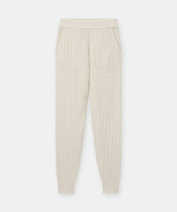 Cashmere Cable Knit Jogger