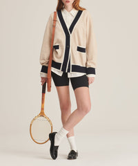 Cashmere Varsity Cardigan