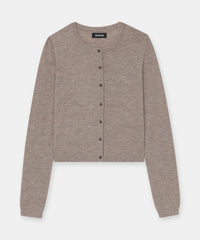 Fancy Cashmere Cropped Cardigan