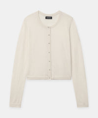 Fancy Cashmere Cropped Cardigan