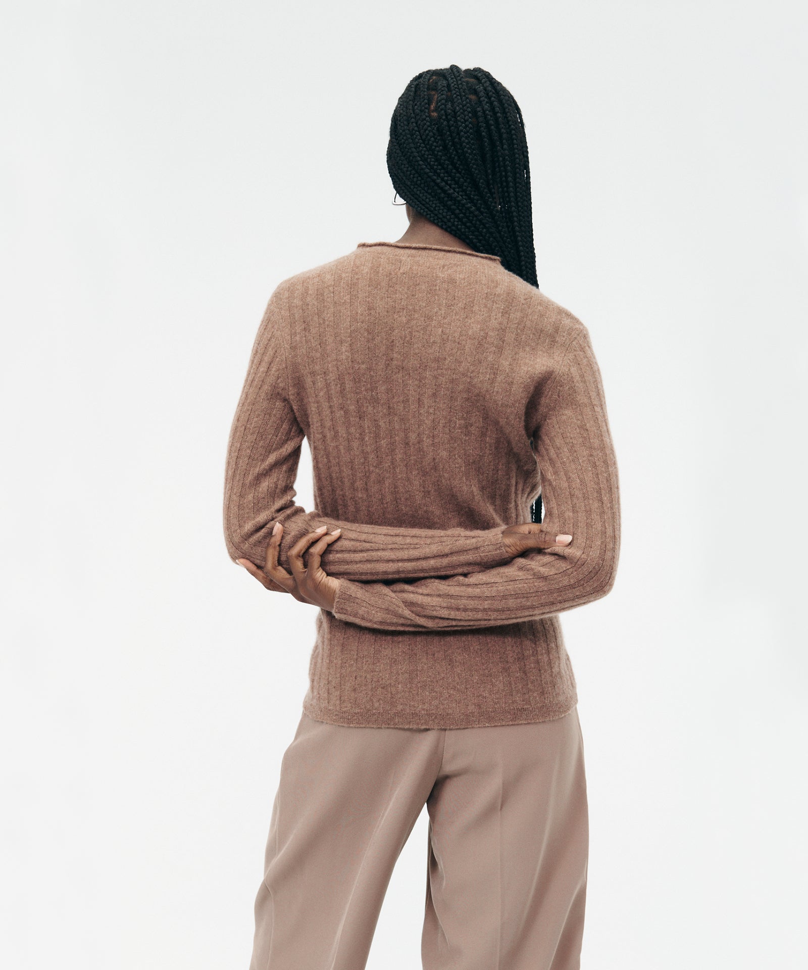 Lightweight Cashmere Ribbed Sweater