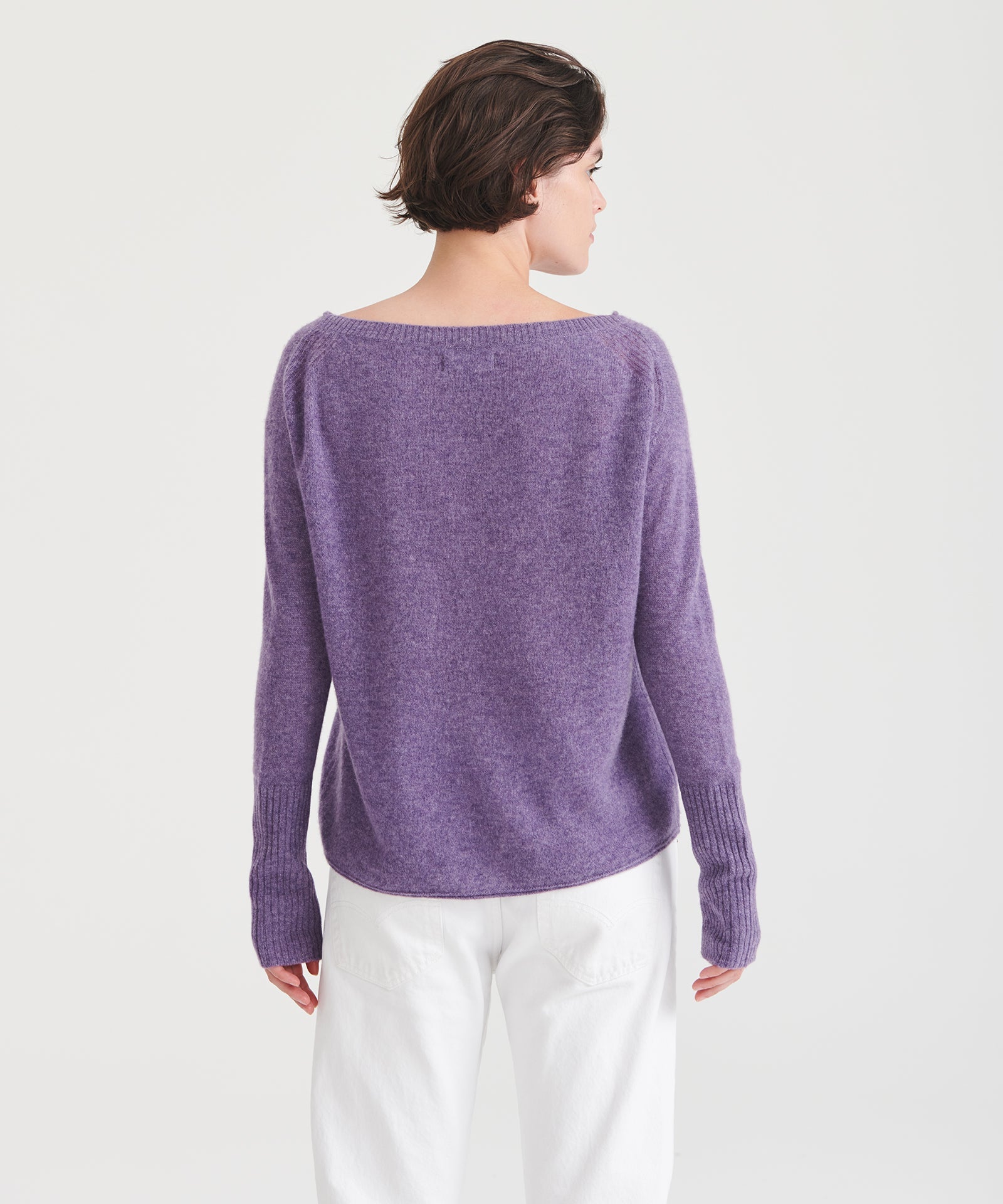 Lightweight Cashmere Boatneck Sweater