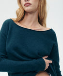 Lightweight Cashmere Boatneck Sweater