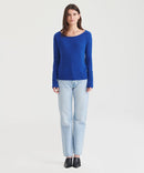 Lightweight Cashmere Boatneck Sweater