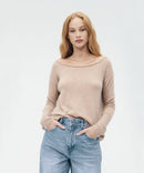 Lightweight Cashmere Boatneck Sweater