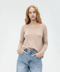 Lightweight Cashmere Boatneck Sweater