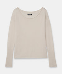 Lightweight Cashmere Boatneck Sweater