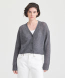 Featherweight Cashmere Cropped Cardigan