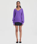 Signature Cashmere Relaxed V-Neck Sweater