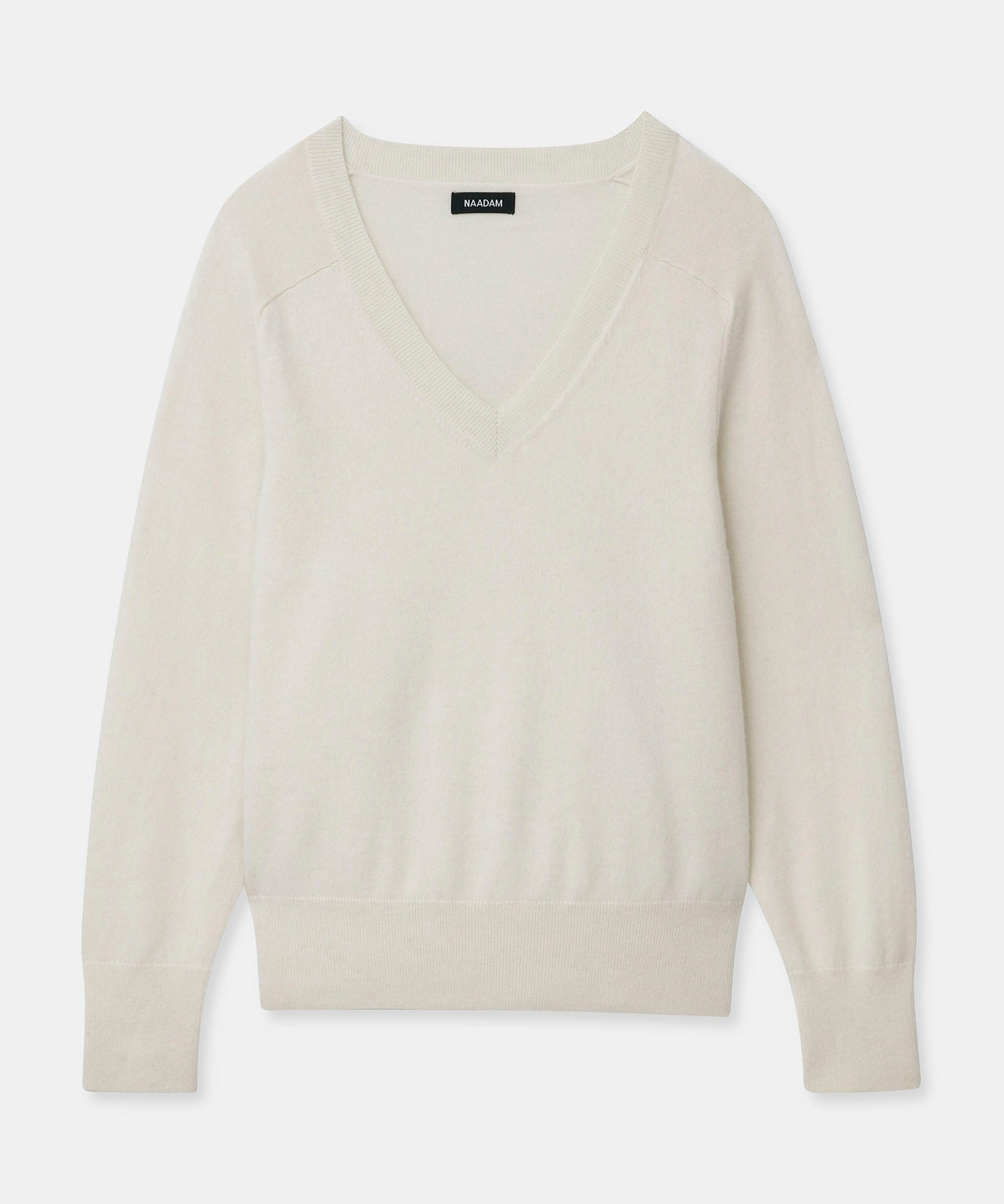 Signature Cashmere Relaxed V-Neck Sweater