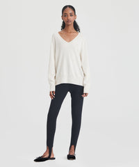 Signature Cashmere Relaxed V-Neck Sweater