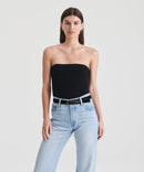 Signature Cashmere Ribbed Tube Top