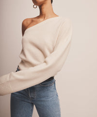 Signature Cashmere One Shoulder Sweater