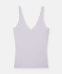 Signature Cashmere Ribbed V-Neck Tank