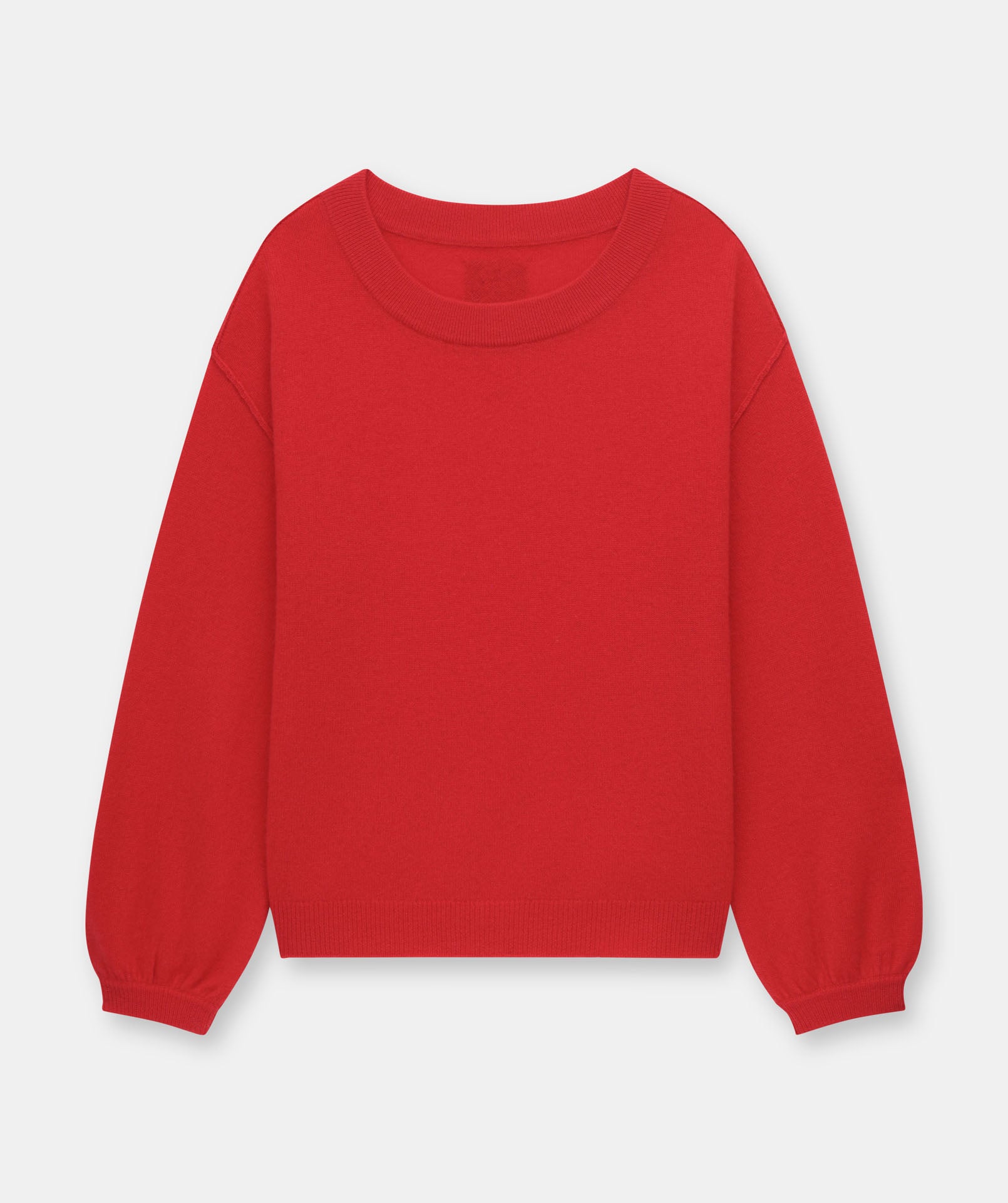 Lightweight Reversible Cashmere Wide Neck Sweater