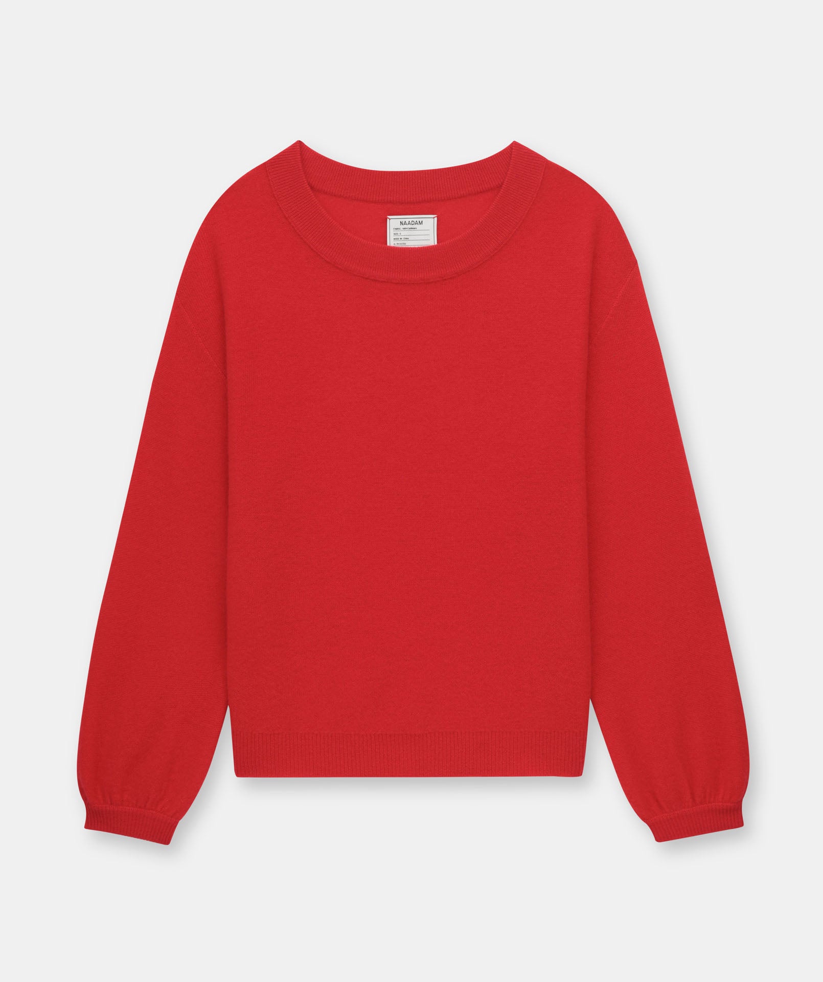 Lightweight Reversible Cashmere Wide Neck Sweater