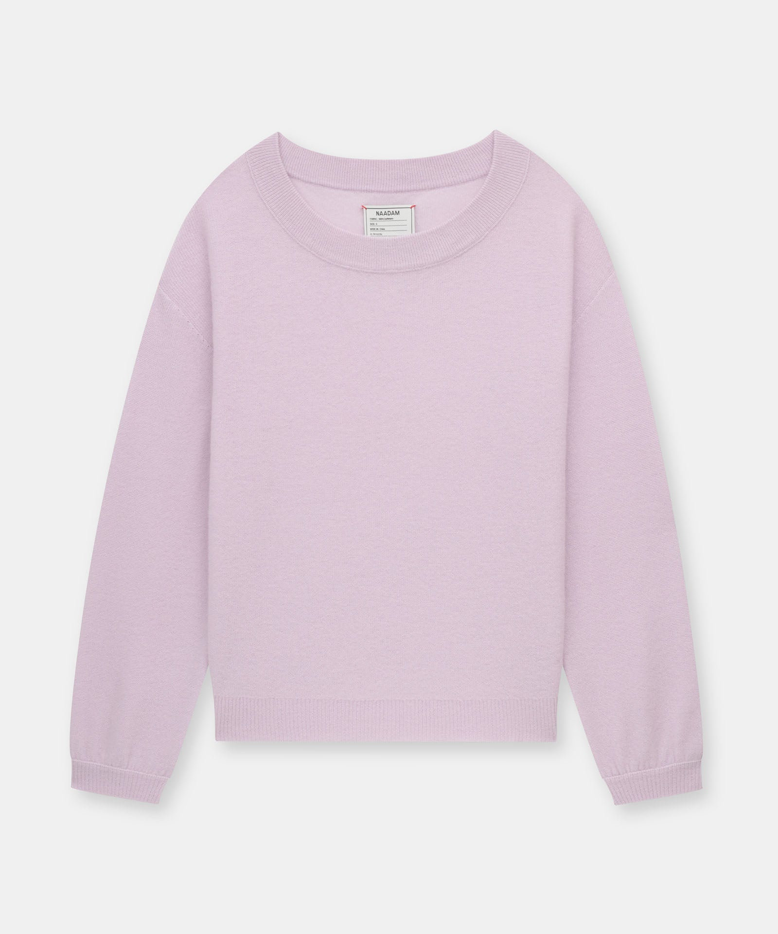 Lightweight Reversible Cashmere Wide Neck Sweater