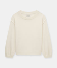 Lightweight Reversible Cashmere Wide Neck Sweater