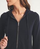 Signature Cashmere Cropped Zip Up Hoodie