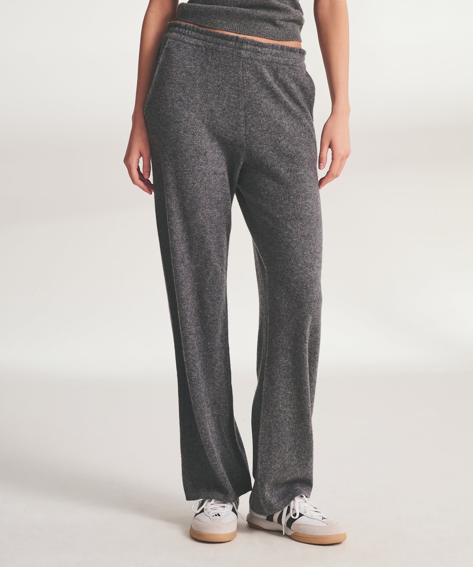 Signature Cashmere Paperbag Wide Leg Pants