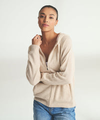 Signature Cashmere Zip Up Hoodie