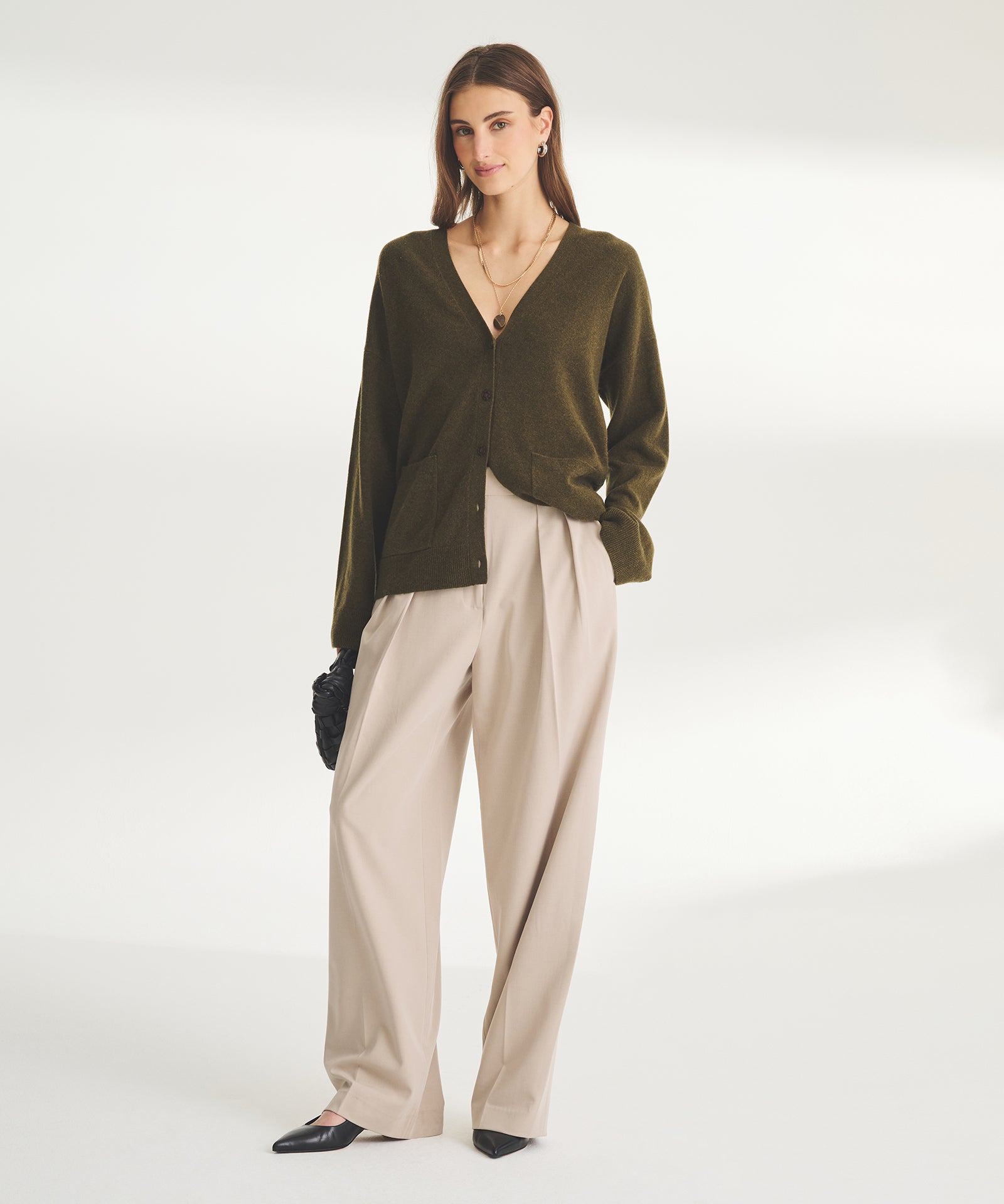 Signature Cashmere Boxy Cardigan