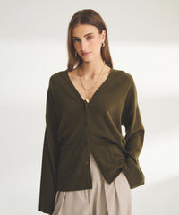 Signature Cashmere Boxy Cardigan