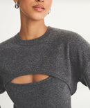 Signature Cashmere Convertible Crewneck