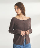 Signature Cashmere Open Neck Cardigan